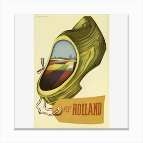 Vintage Travel Poster Holland Canvas Print
