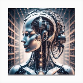 Robot Woman 18 Canvas Print