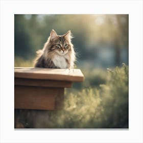 Portrait Of A Cat 8 Canvas Print