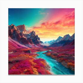 Chilean Landscape Canvas Print