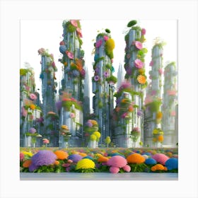 Futuristic Cityscape 8 Canvas Print