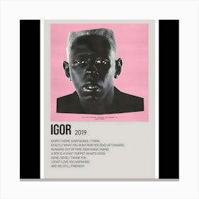 IGOR – Tyler, The Creator (2019) Canvas Print