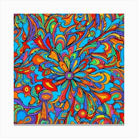 Abstract Psychedelic Pattern 1 Canvas Print