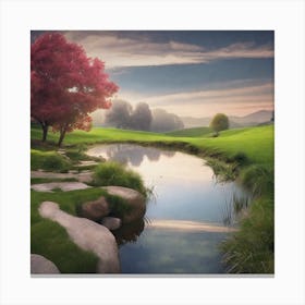 Landscape Painting 34 Canvas Print