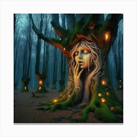 Weeping forest Canvas Print