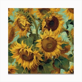 Sunflowers, Vincent van Gogh 1 Canvas Print