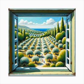 Olive Grove Canvas Print