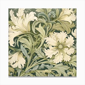 Flower Floral Pattern Floral Digital Paper Spring Flora Botanical Blossom Bloom Vintage Art Canvas Print