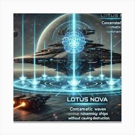 Lotus Nova Platform Energy Pulse Canvas Print