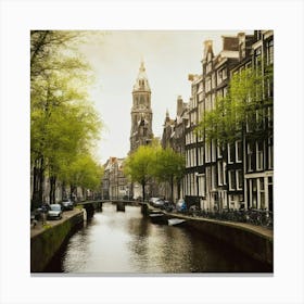 Amsterdam Canal 1 Canvas Print