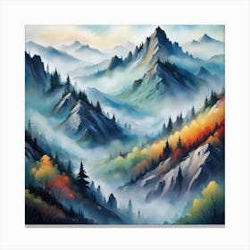 Mountain Mist Canvas Print