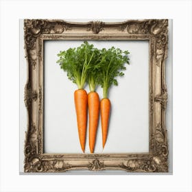 Carrots In A Frame 47 Canvas Print