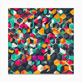 Abstract Geometric Background Canvas Print