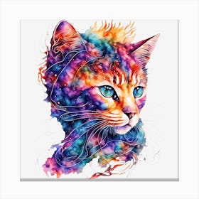 Galaxy Cat Canvas Print