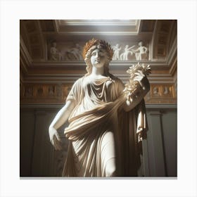 Statue Of Venus Canvas Print