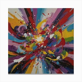 Abstract Painting Art Decoration Acrylic 1 Canvas Print