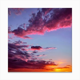 Sunset Stock Videos & Royalty-Free Footage Canvas Print