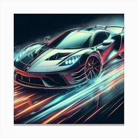 Gt Racing Car Canvas Print