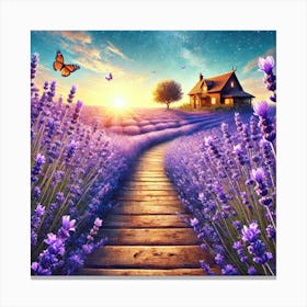 Lavender Field Canvas Print