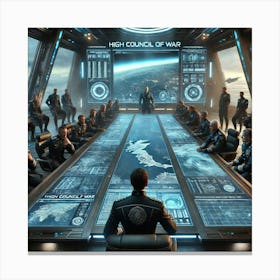 High Council Of War Skybreak Dominion Canvas Print