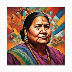 Special 8 M Rigoberta Menchu Canvas Print