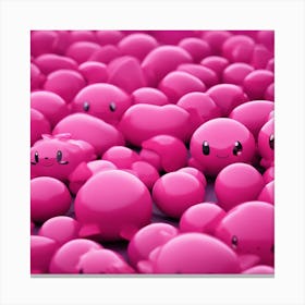 Pink Spheres Canvas Print