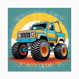 Monster truck Canvas Print