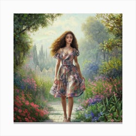 Cinderella Garden 1 Canvas Print