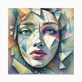 'Shattered Face' Canvas Print