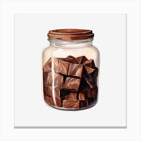 Chocolate In A Jar 12 Canvas Print