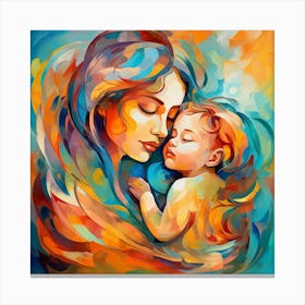 Mother And Child 2 Canvas Print