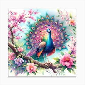 Peacock 10 Canvas Print