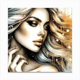 Portrait Artwork 94 Canvas Print