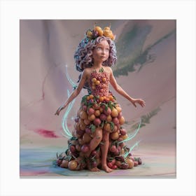 Fruit Girl Canvas Print