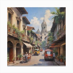 Old Manila Philippines 1.3 Canvas Print
