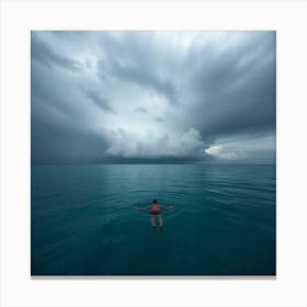 Storm Clouds Over The Ocean Canvas Print