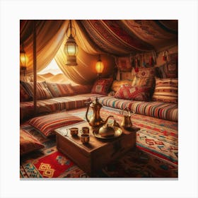 Bedouin Tent Interior 1 Canvas Print