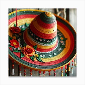 Mexican sombrero 2 Canvas Print