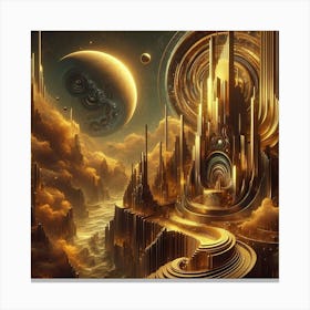 Futuristic City 176 Canvas Print