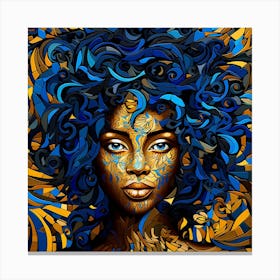 Abstract Of African Woman Canvas Print