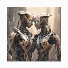 A Highly Advanced Android With Synthetic Skin And Emotions, Indistinguishable From Humans 7 Canvas Print