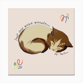 Cat say Canvas Print