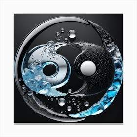 Yin And Yang Symbol Canvas Print