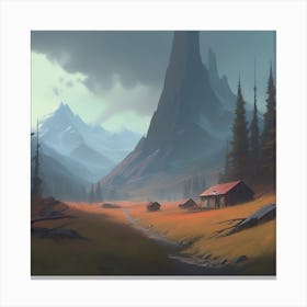 Landscape Painting 145 Canvas Print