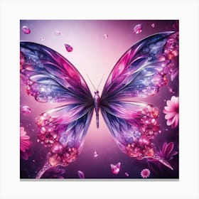 Butterfly Wallpaper 1 Canvas Print