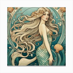 Mermaid 5 Canvas Print