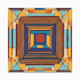 Squares And Triangles Canvas Print