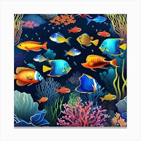 Coral Reef Background 1 Canvas Print