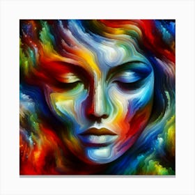 Abstract portrayal of a woman 1 Canvas Print