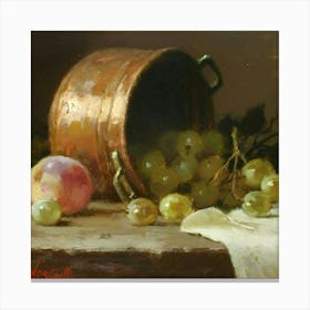 Still Life With Grapes Canvas Print